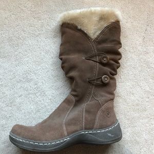 Bare Traps suede fur lined snow boots